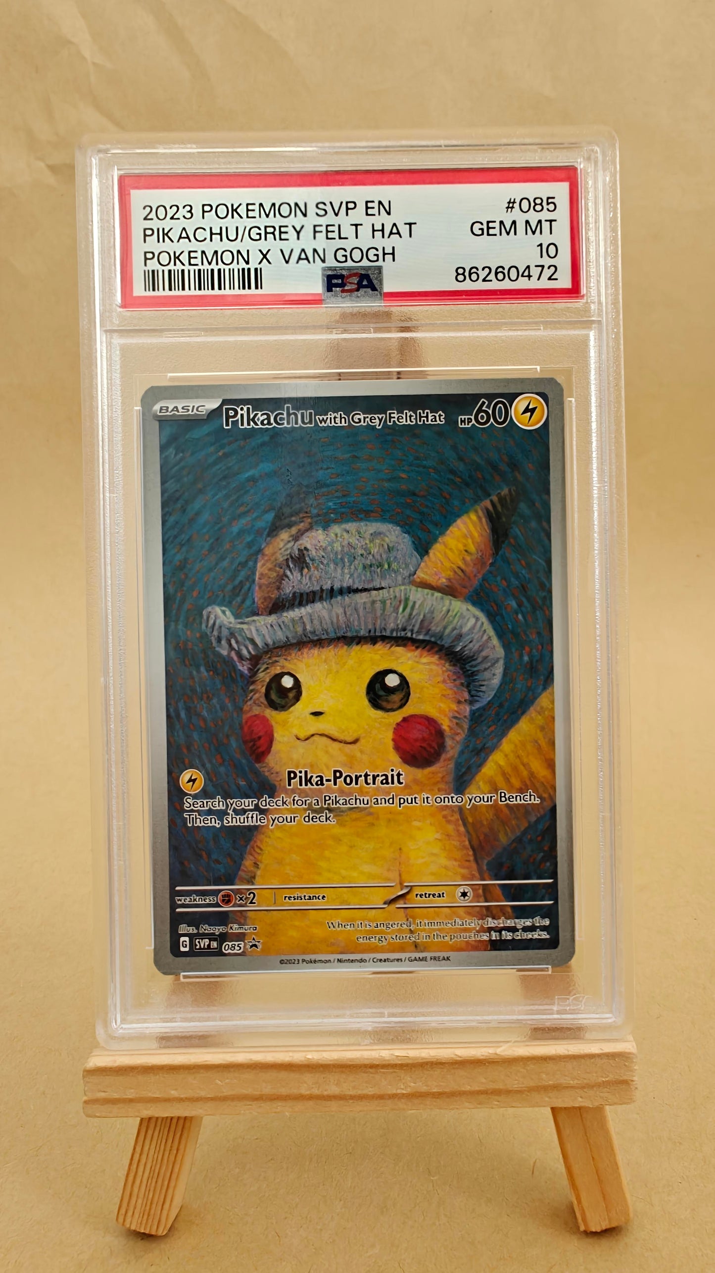 Pikachu with Grey Felt Hat ( PSA 10 )