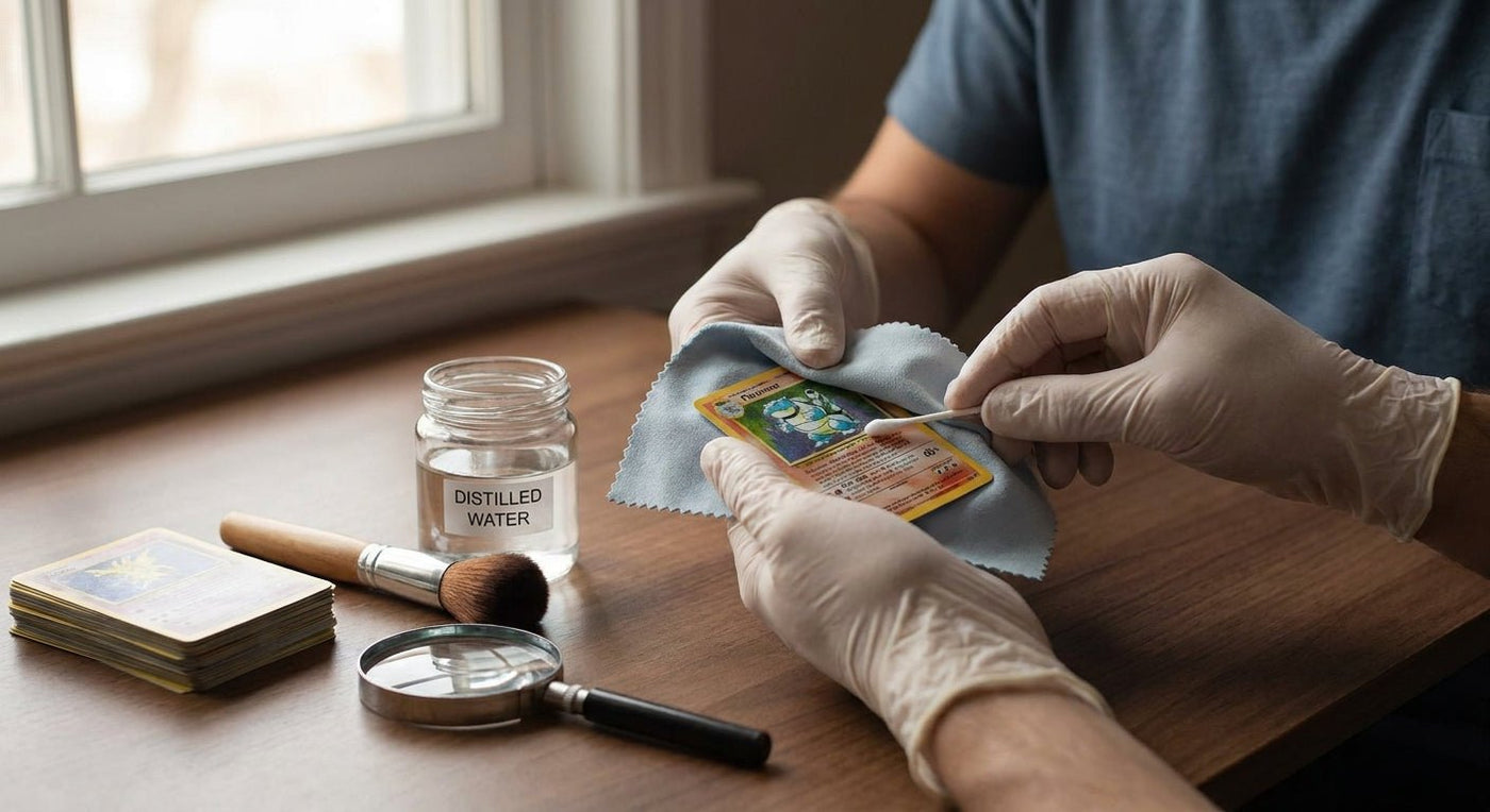 How to clean Pokémon cards safely without damage in 2026 - Delightful TCG