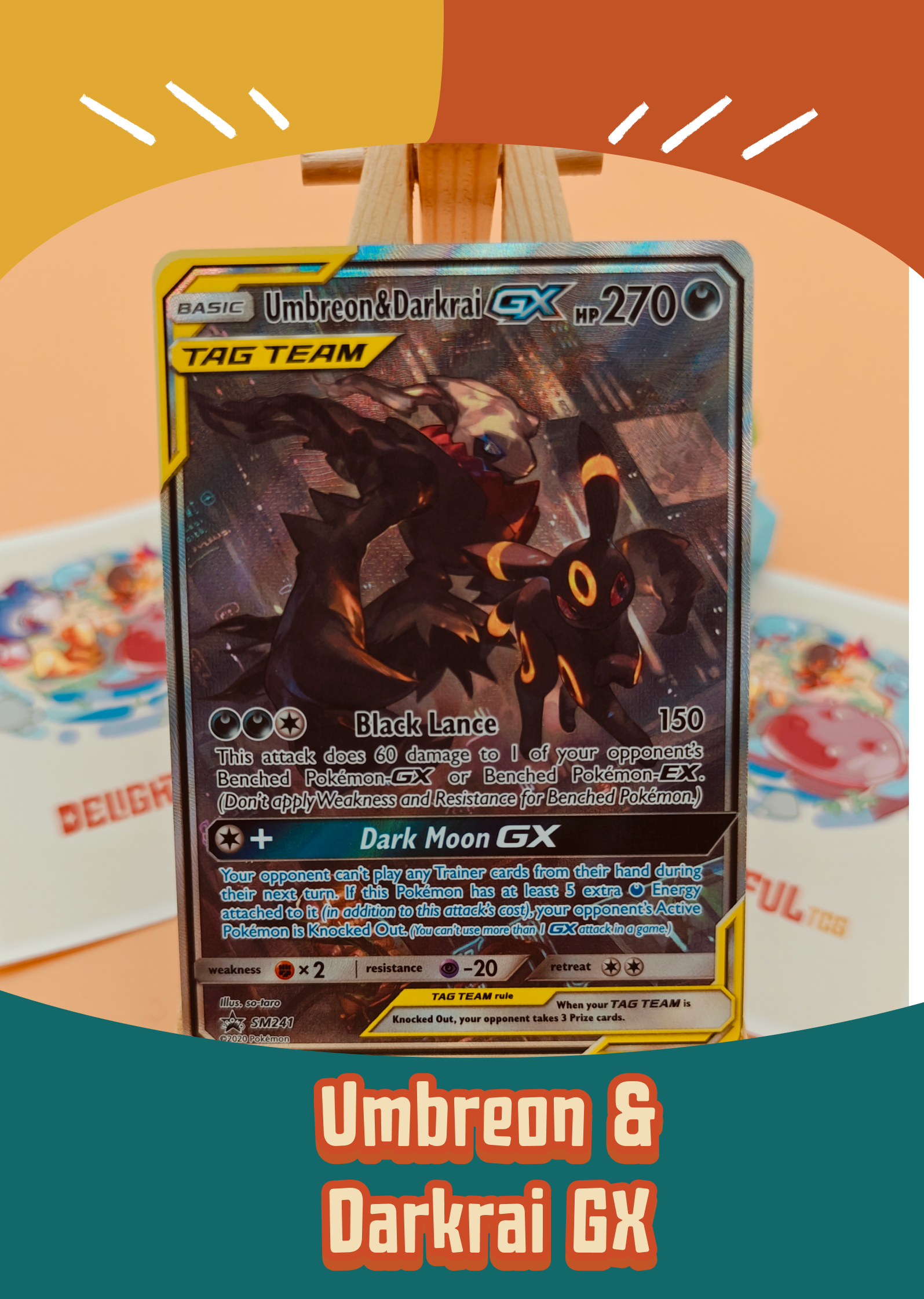 Umbreon & Darkrai GX - SM241 (LP)