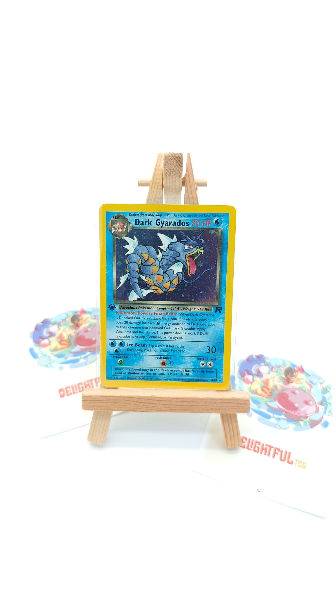 Dark Gyarados – 8/82 – 1st Edition Holo Rare – Pokémon Team Rocket (LP) - Delightful TCG